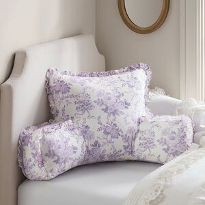 Pottery Barn Teen LoveShackFancy Damask Backrest Pillow Cover Floral Lavender